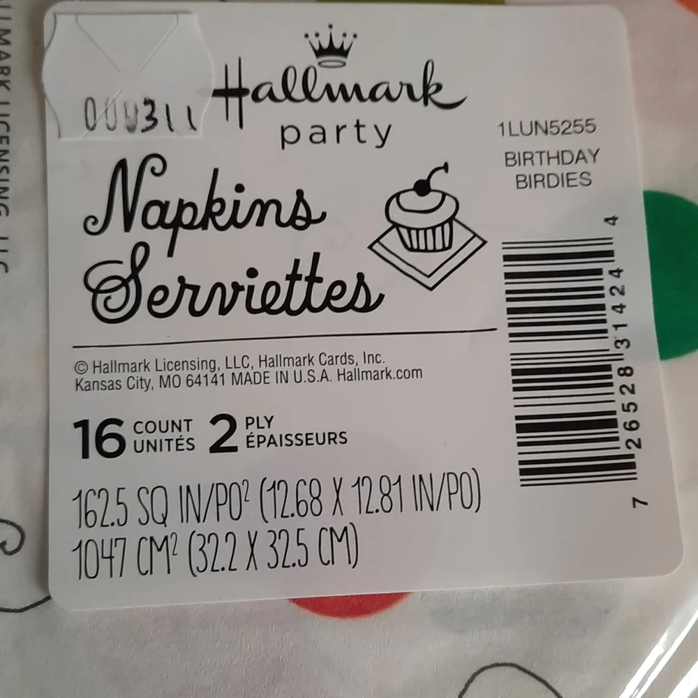 Paper Luncheon Napkins Halmark Owl Party Balloons